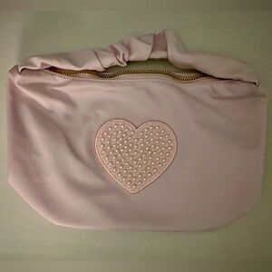Stoney Clover Lane Lilac Jumbo Heart Scrunch Bag